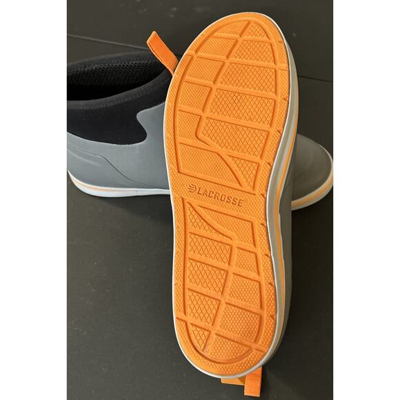 Lacrosse Alpha Deck Boot 6 Inch Gray Orange Outdoor Footwear Size 13 PreOwn EUC! main image 13